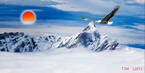 Tranh dán tường bể cá t3m-12051-demo