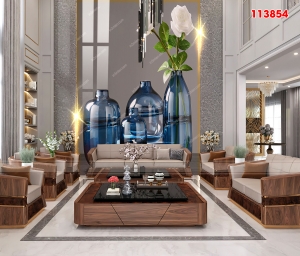 Tranh dán tường bình hoa 113854