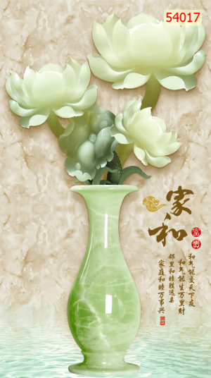 Tranh dán tường bình hoa 54017