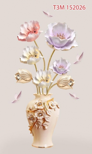 Tranh dán tường bình hoa t3m-152026