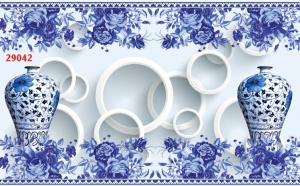 Tranh dán tường bình hoa t3m-29042