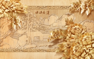 Tranh dán tường 3D điêu khắc nổi t3m-5212-copy