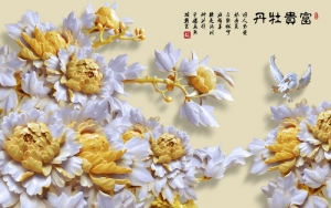 Tranh dán tường 3D điêu khắc nổi t3m-5427-copy