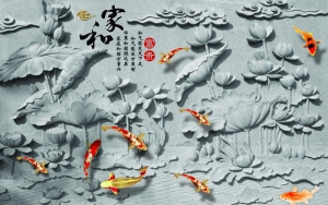 Tranh dán tường 3D điêu khắc nổi t3m-784-copy