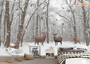 Tranh dán tường 3D động vật 