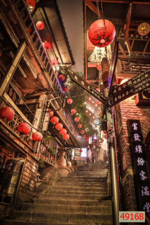 Tranh dán tường 3D đường phố 49168