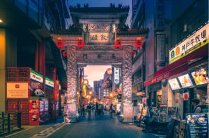 Tranh dán tường 3D đường phố shutterstock-1196683459